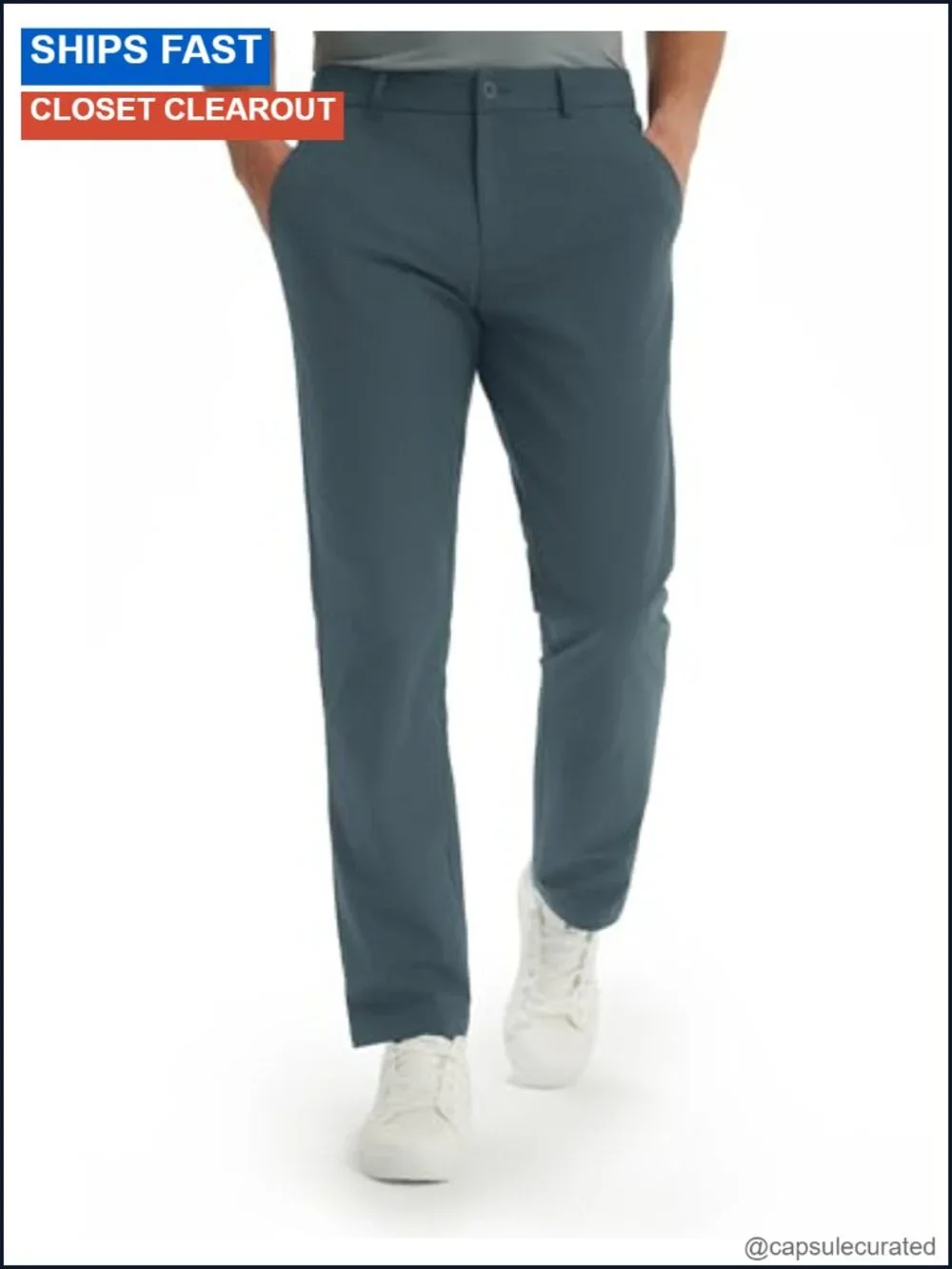 Men's Stretch Golf Pants 5 Pockets 4-Way Stretch Quick Dry UPF 50+